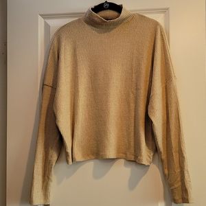 Derek Heart Soft Turtleneck Sweater Crop Top
